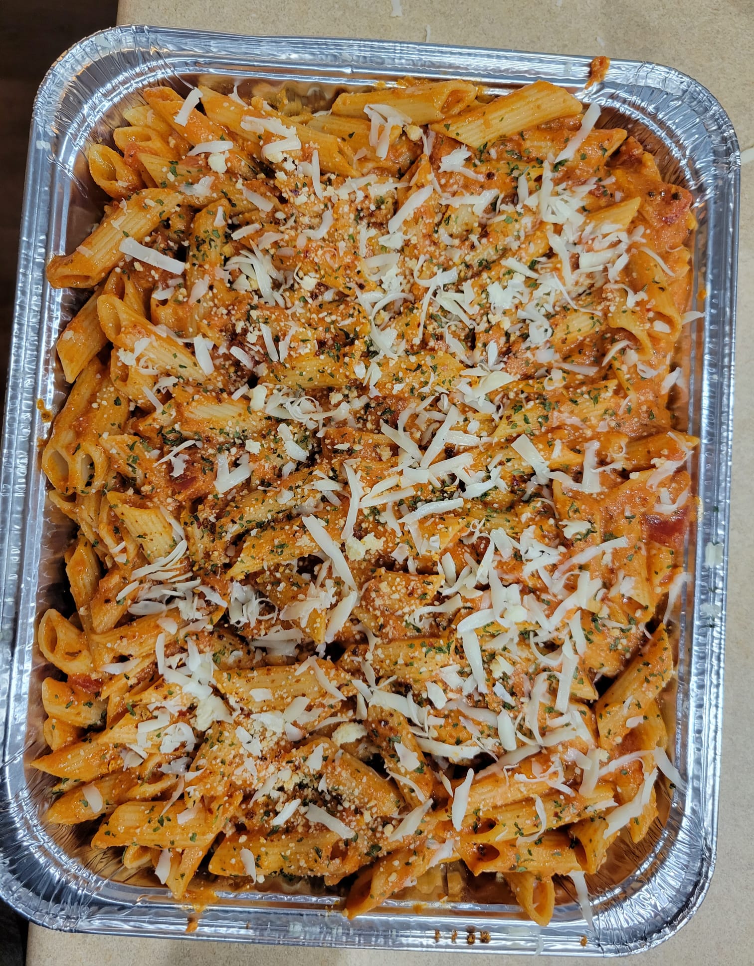 red sauce penne pasta